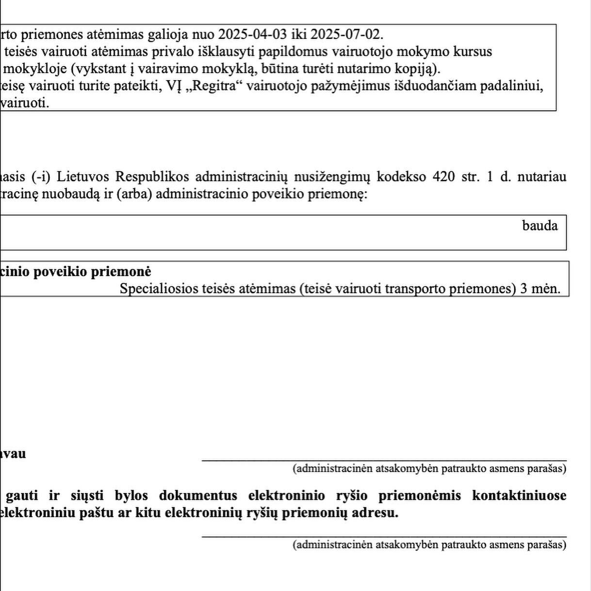 Teismo / institucijos sprendimas, 2 psl.