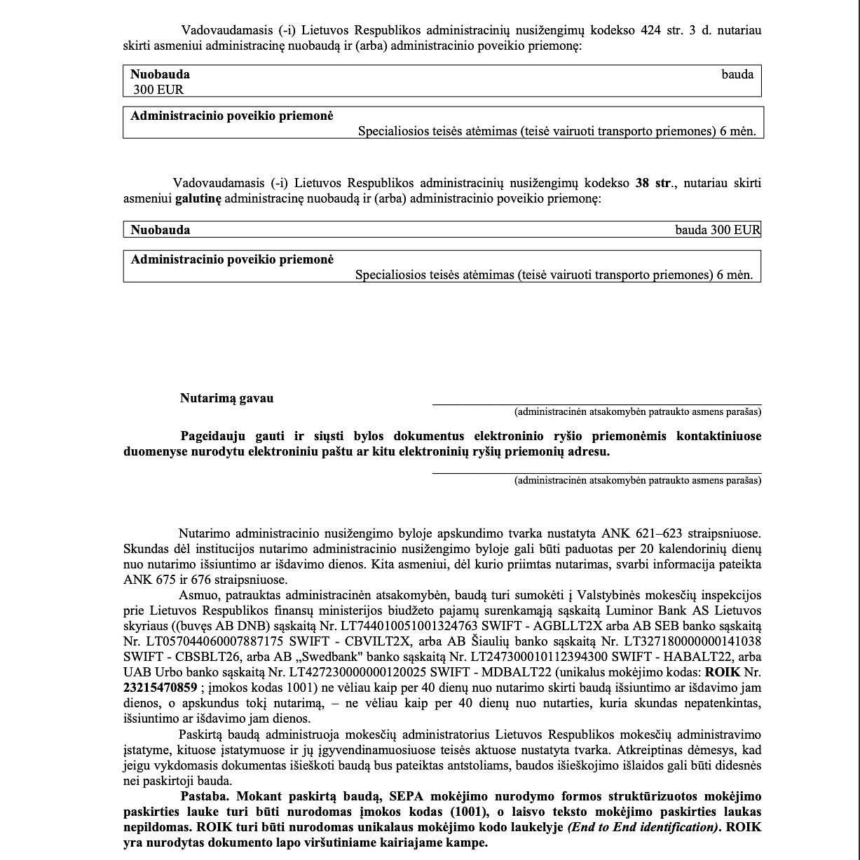 Teismo / institucijos sprendimas, 2 psl.