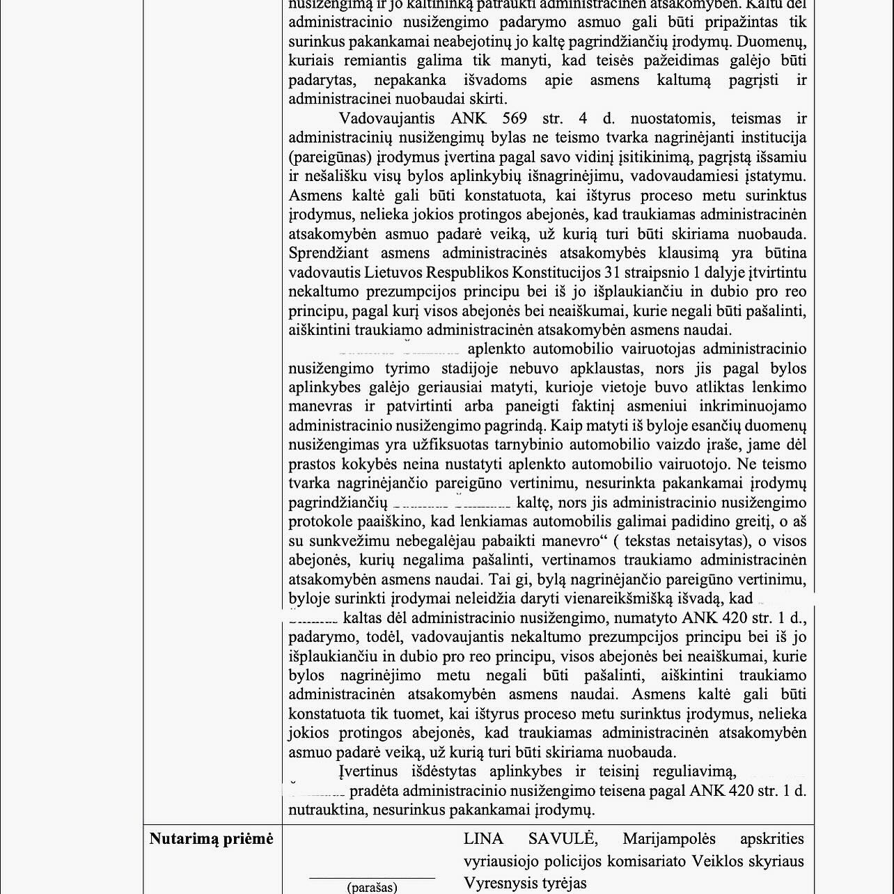 Teismo / institucijos sprendimas, 3 psl.