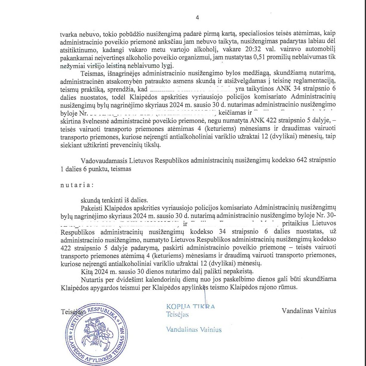 Teismo / institucijos sprendimas, 3 psl.