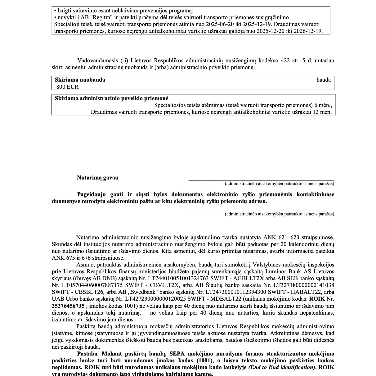 Teismo / institucijos sprendimas, 3 psl.